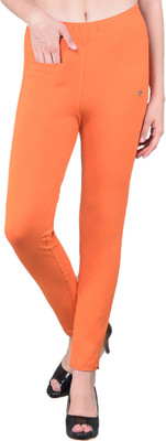 Comfort Lady Regular Fit Women Orange Trousers