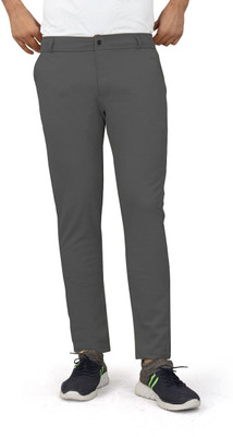 Krishna Designing Regular Fit Men Grey Trousers