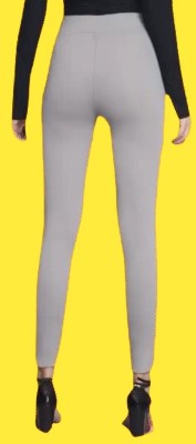 Adi Skinny Fit Women Grey Trousers