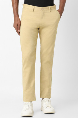 PETER ENGLAND Slim Fit Men Beige Trousers