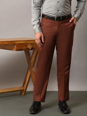 Hangup Regular Fit Men Brown Trousers