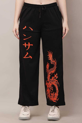 SABIAFASHION Loose Fit Women Black Trousers