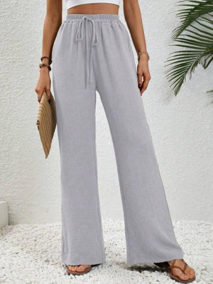 POSU TRENDZ Loose Fit Women Grey Trousers