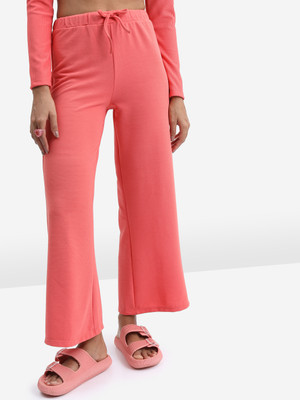Tokyo Talkies Regular Fit Women Pink Trousers