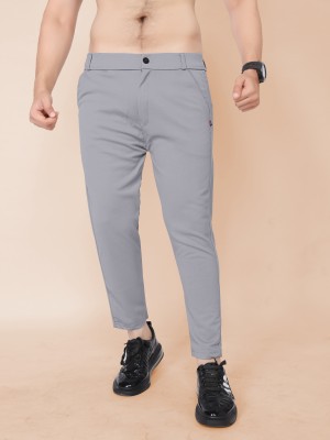 Flicfol Regular Fit Men Grey Trousers