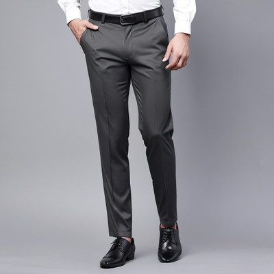 AXOLOTL Regular Fit Men Grey Trousers