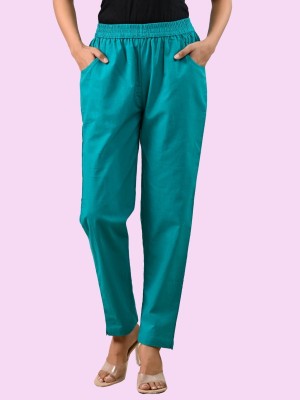 SAAV Regular Fit Women Blue Trousers