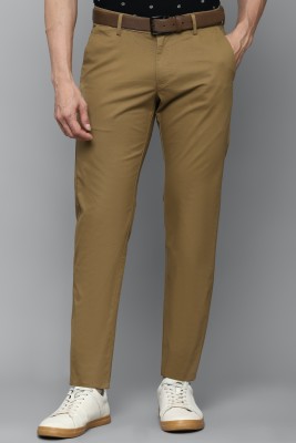 Allen Solly Slim Fit Men Brown Trousers