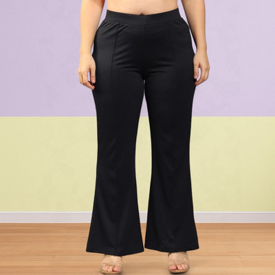 Anitafashion Loose Fit Women Black Trousers