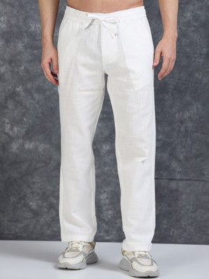 Roadster Relaxed Men White Trousers