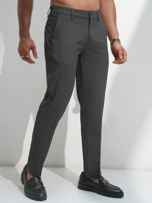 HIGHLANDER Slim Fit Men Grey Trousers