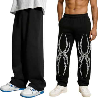 ATTITUDE START OF FASHION Regular Fit, Loose Fit Men Black Trousers