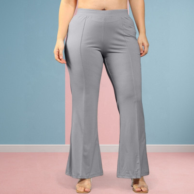 Anitafashion Loose Fit Women Grey Trousers