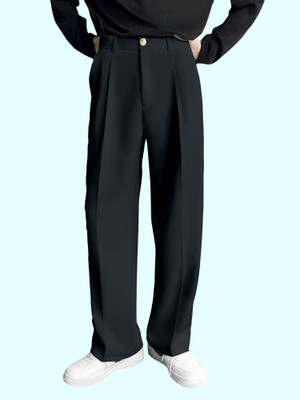 FTX Relaxed, Loose Fit Men Grey Trousers