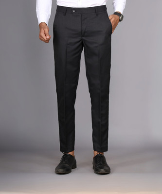 El Cielo Regular Fit Men Black Trousers