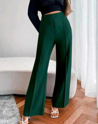 KILIYAM Regular Fit Women Dark Green Trousers