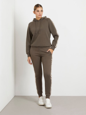 GUESS Regular Fit Women Brown Trousers