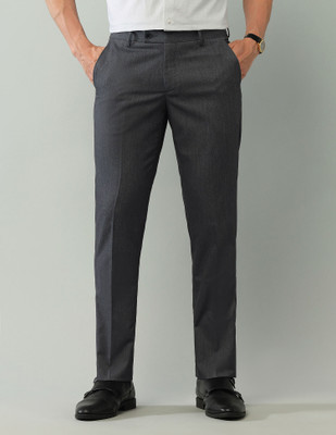 ARROW Regular Fit Men Grey Trousers