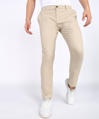 FLYING MACHINE Tapered Men Brown Trousers