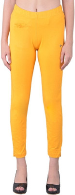 Comfort Lady Regular Fit Women Yellow Trousers