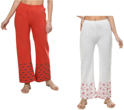 IndiWeaves Flared Women Multicolor Trousers