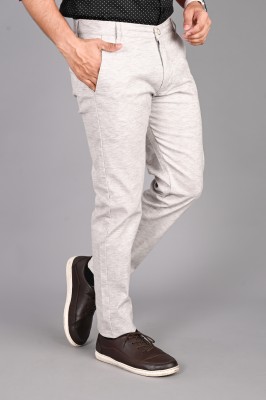 FUBAR Slim Fit Men White Trousers