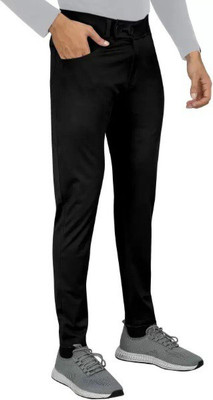 ynam Slim Fit Men Black Trousers