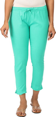 i TEX Regular Fit Women Light Blue Trousers