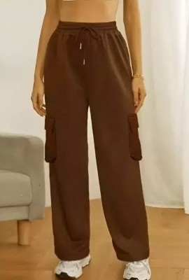 AVA Fashion Regular Fit Women Brown Trousers