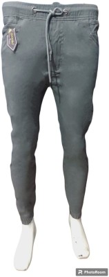 QFA Regular Fit Men Grey Trousers