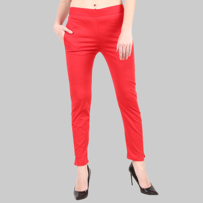 METRONAUT Regular Fit Women Red Trousers
