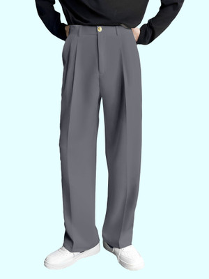 FTX Relaxed Men Grey Trousers
