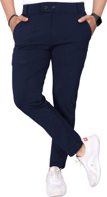COMBRAIDED Regular Fit Men Blue Trousers