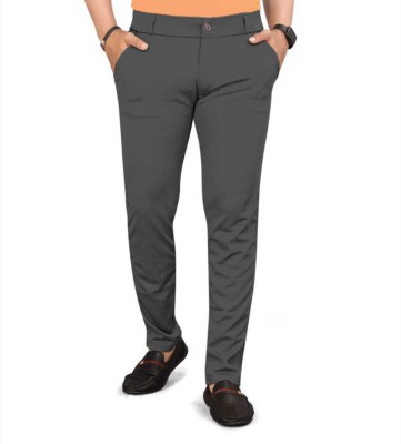 Rishi Traders Comfort Fit Men Grey Trousers