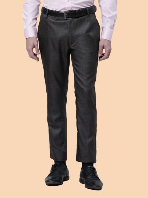 THE SOUL PATROL Regular Fit Men Black Trousers