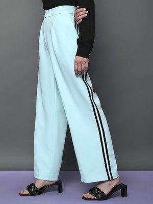 VERO MODA Relaxed Women Blue Trousers