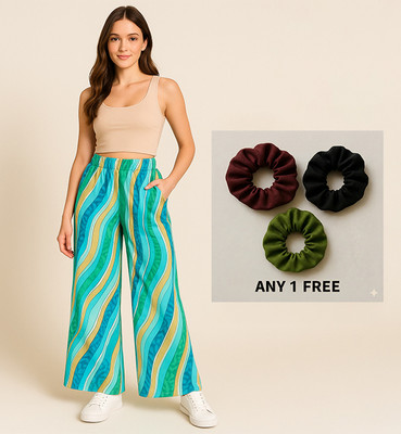 HANABY Straight Fit Women Multicolor Trousers