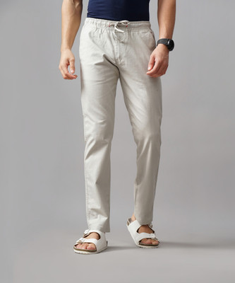 Paul Street Straight Fit Men Grey Trousers