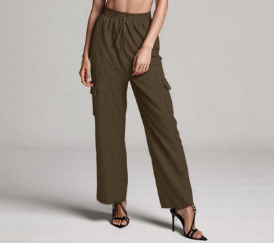 DAKSHAANDWARDROBE Comfort Fit Women Brown Trousers