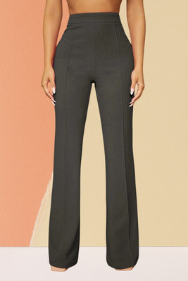 AKOTTY Comfort Fit, Regular Fit Women Grey Trousers