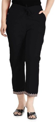 namrita prints Regular Fit Women Black Trousers