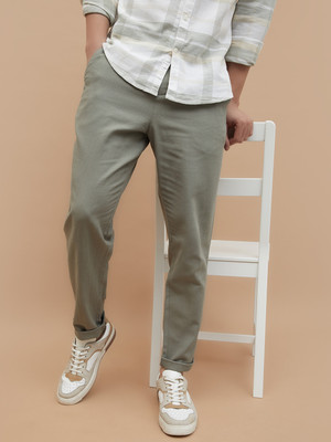 CODE by Lifestyle Regular Fit Men Green Trousers