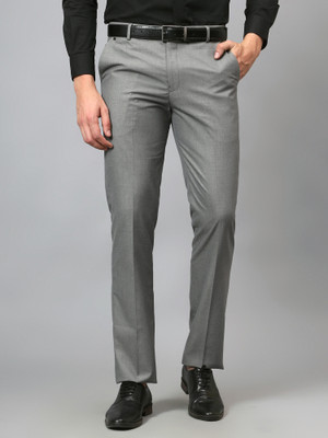 CANTABIL Regular Fit Men Grey Trousers
