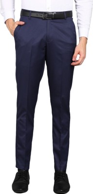 METRONAUT Slim Fit Men Lycra Blend Blue Trousers