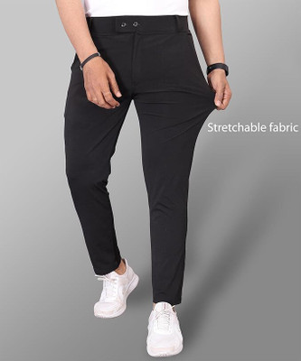 GALLIX CLOTHING Slim Fit Men Black Trousers