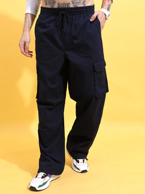 HIGHLANDER Relaxed Men Dark Blue Trousers