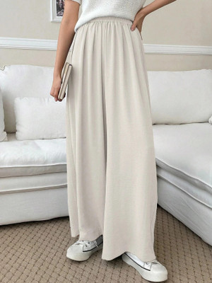KOTTY Loose Fit Women Beige Trousers