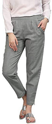 Mohu Regular Fit Women Grey Trousers