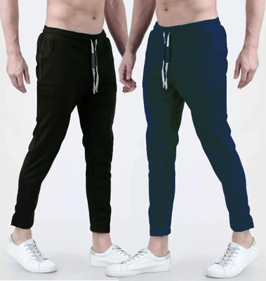 Kashmiri threading Regular Fit Men Blue, Black Trousers