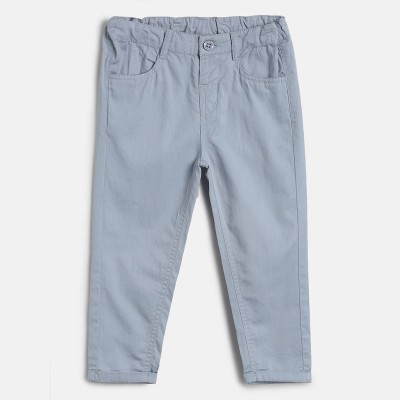 MINI KLUB Regular Fit Baby Boys Grey Trousers